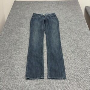 Edwin Jeans Womens 27 Blue Cotton Polyester Straight Leg Y2K Casual Streetwear